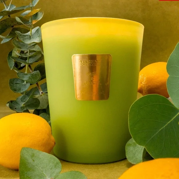 M & Sense Rosemary Eucalyptus Scented Candle NEW - Picture 2 of 10